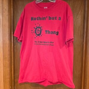 vintage Nothing but a G Thang "G" spot sports bar tshirt  sz XL